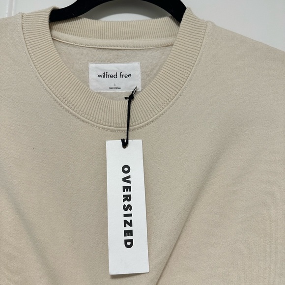 Wilfred Free Fleece Oversized in faded bone - Picture 6 of 9